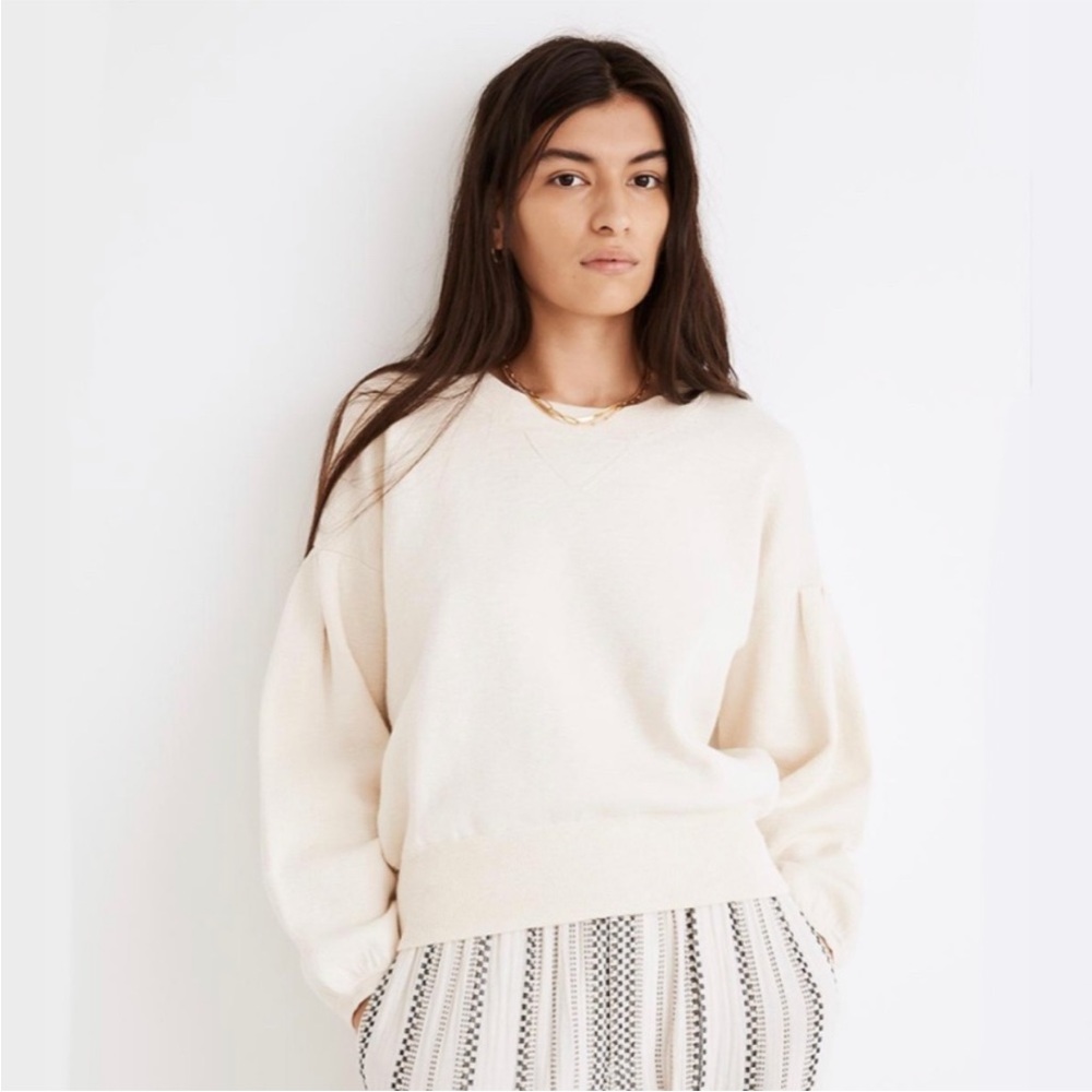 Madewell Yellow Crewneck Sweatshirt